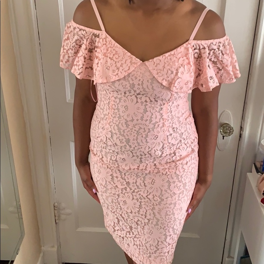 Pink lace Trina Turk dress